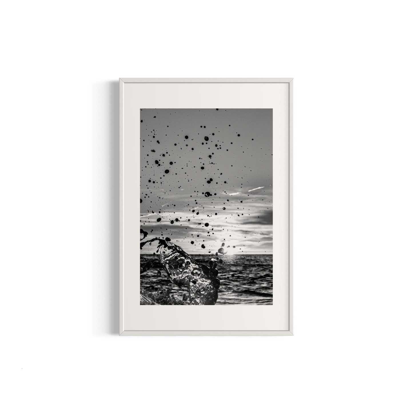 NOMO NOPRO 40 x 60 cm / Cadre Aluminium Blanc Tirage "SEA SIDE" Carqueiranne n°10