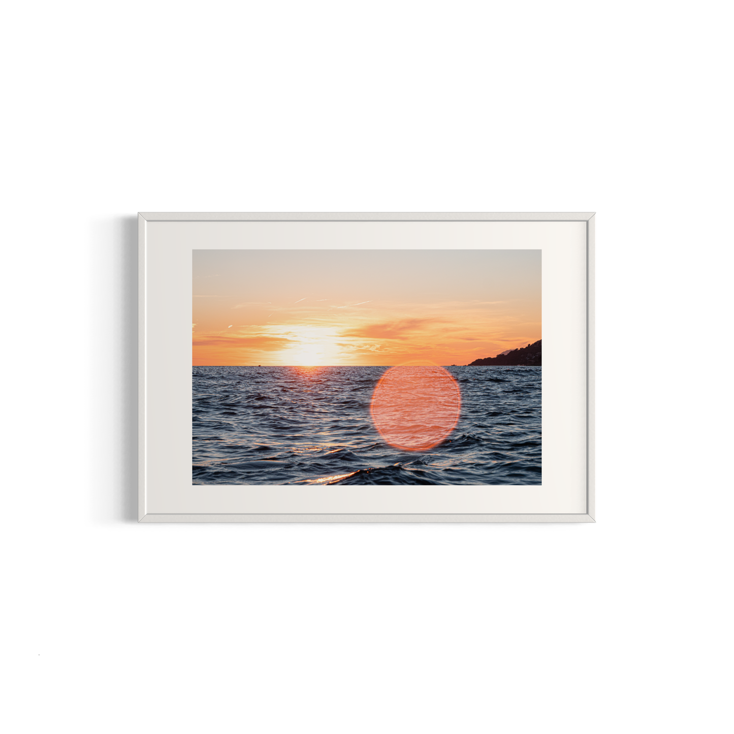 NOMO NOPRO 40 x 60 cm / Cadre Aluminium Blanc Tirage "SEA SIDE" Carqueiranne n°9