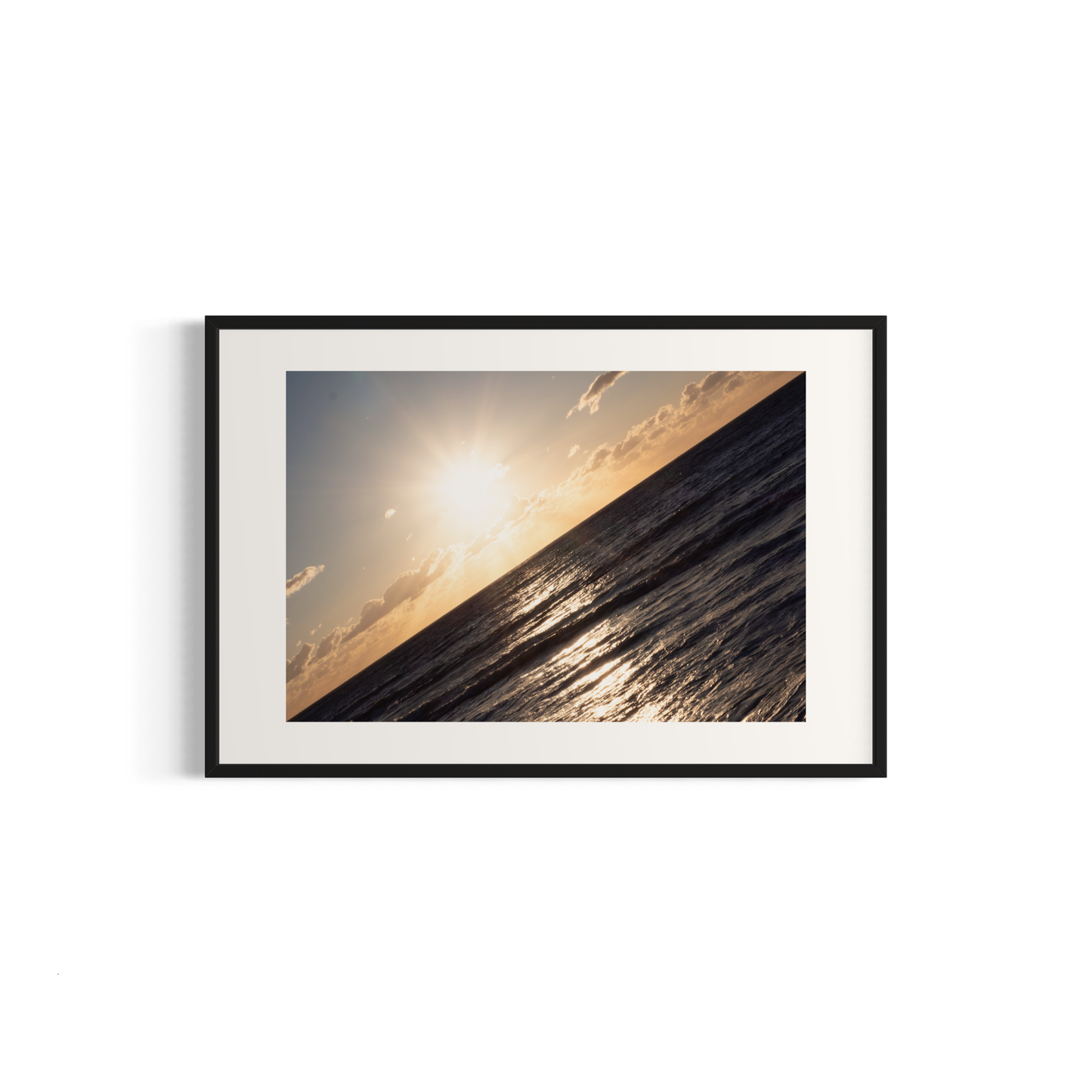 NOMO NOPRO 40 x 60 cm / Cadre Aluminium Noir Tirage "SEA SIDE" Carqueiranne n°1