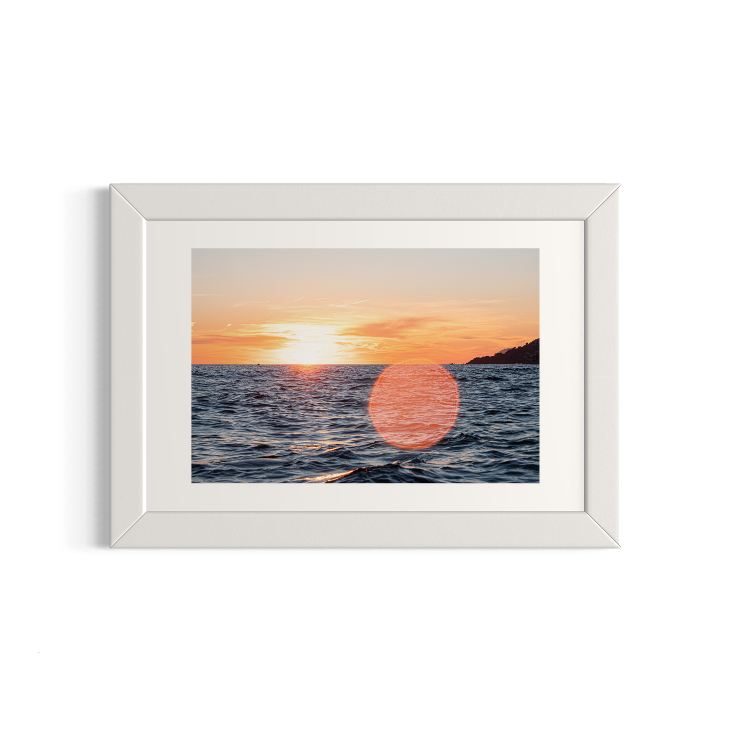 NOMO NOPRO 40 x 60 cm / Cadre Bois Blanc Tirage "SEA SIDE" Carqueiranne n°9
