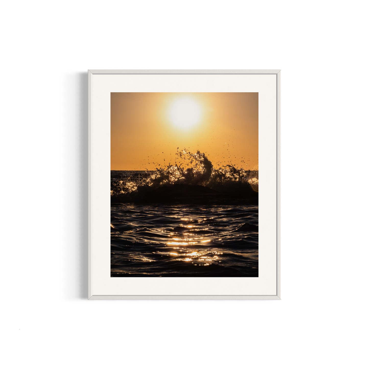 NOMO NOPRO 50 x 40 cm / Cadre Aluminium Blanc Tirage "SEA SIDE" Carqueiranne n°3