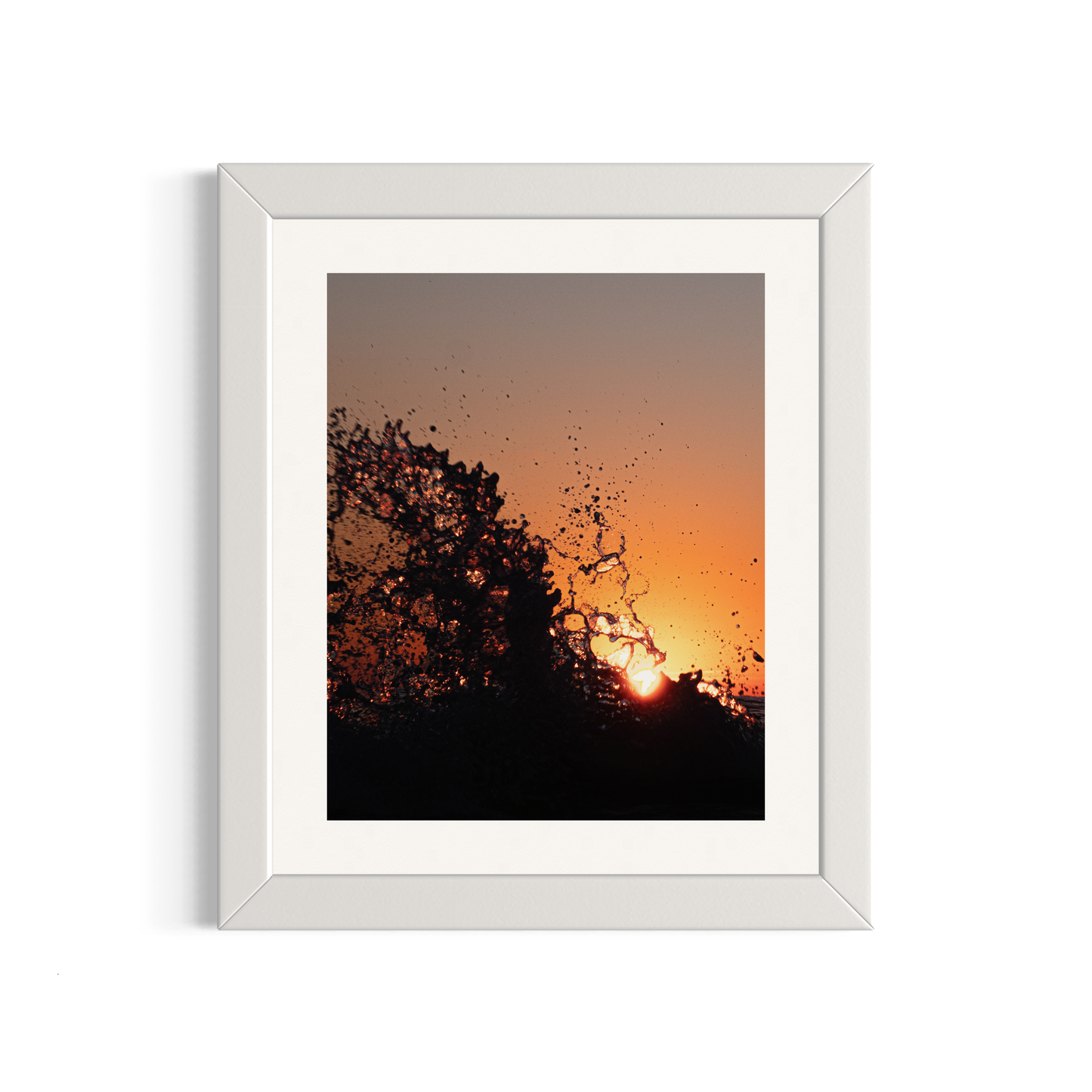 NOMO NOPRO 50 x 40 cm / Cadre Bois Blanc Tirage "SEA SIDE" Carqueiranne n°5