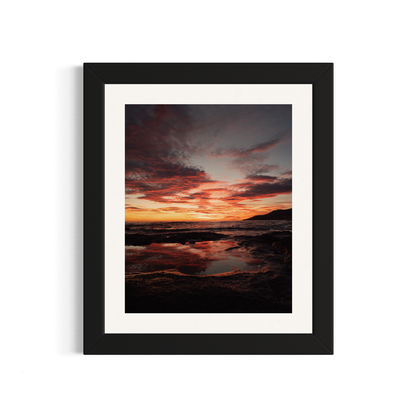 NOMO NOPRO 50 x 40 cm / Cadre Bois Noir Tirage "SEA SIDE" Carqueiranne n°8