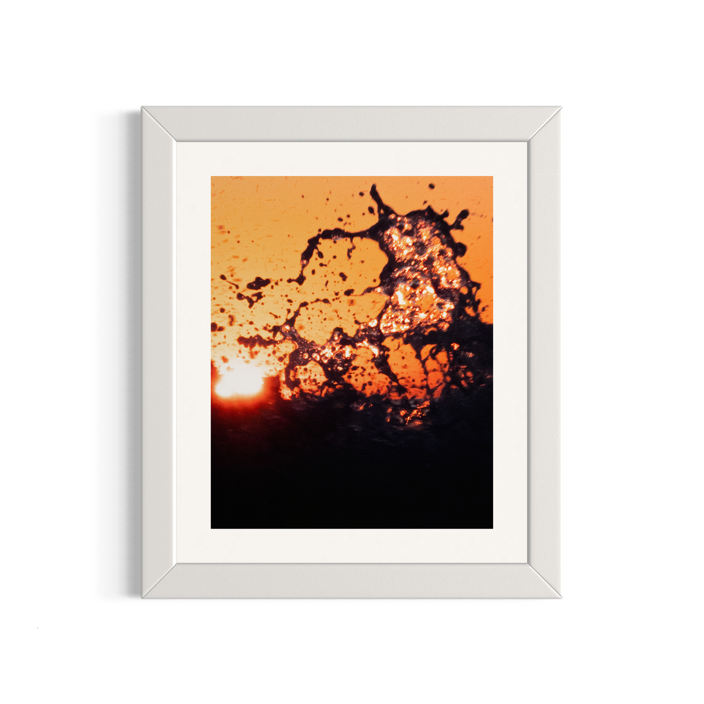 NOMO NOPRO 50 x 60 cm / Cadre Bois Blanc Tirage "SEA SIDE" Carqueiranne n°6