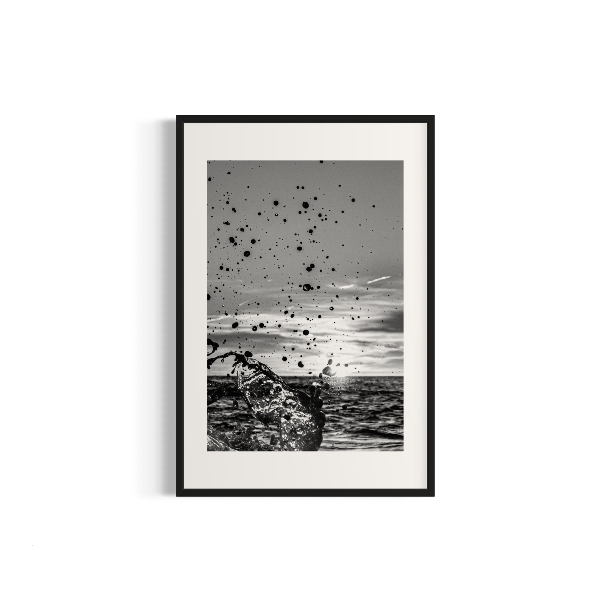 NOMO NOPRO 40 x 60 cm / Cadre Aluminium Noir Tirage "SEA SIDE" Carqueiranne n°10