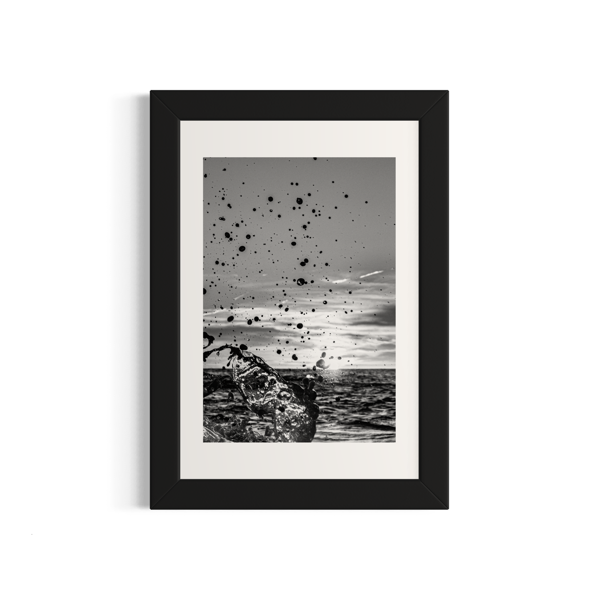 NOMO NOPRO 40 x 60 cm / Cadre Bois Noir Tirage "SEA SIDE" Carqueiranne n°10