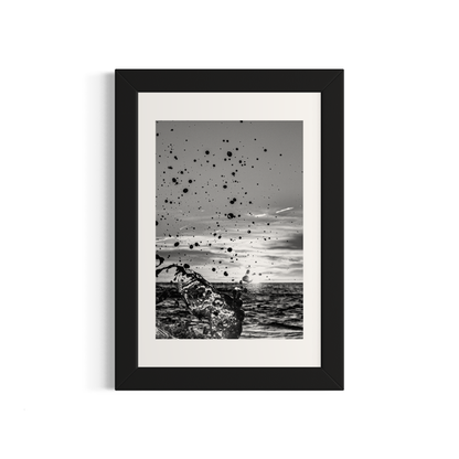 NOMO NOPRO 40 x 60 cm / Cadre Bois Noir Tirage "SEA SIDE" Carqueiranne n°10