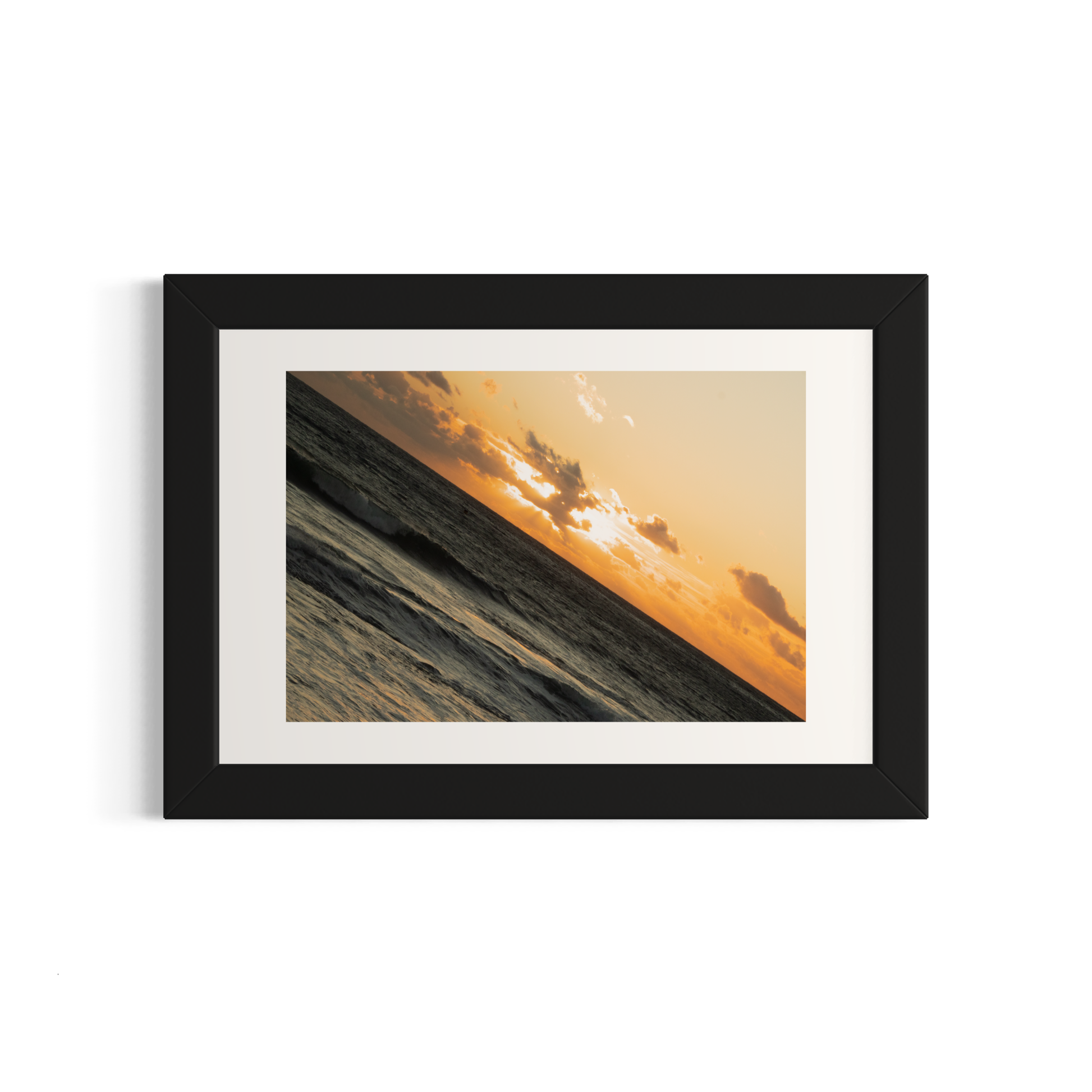 NOMO NOPRO 40 x 60 cm / Cadre Bois Noir Tirage "SEA SIDE" Carqueiranne n°2
