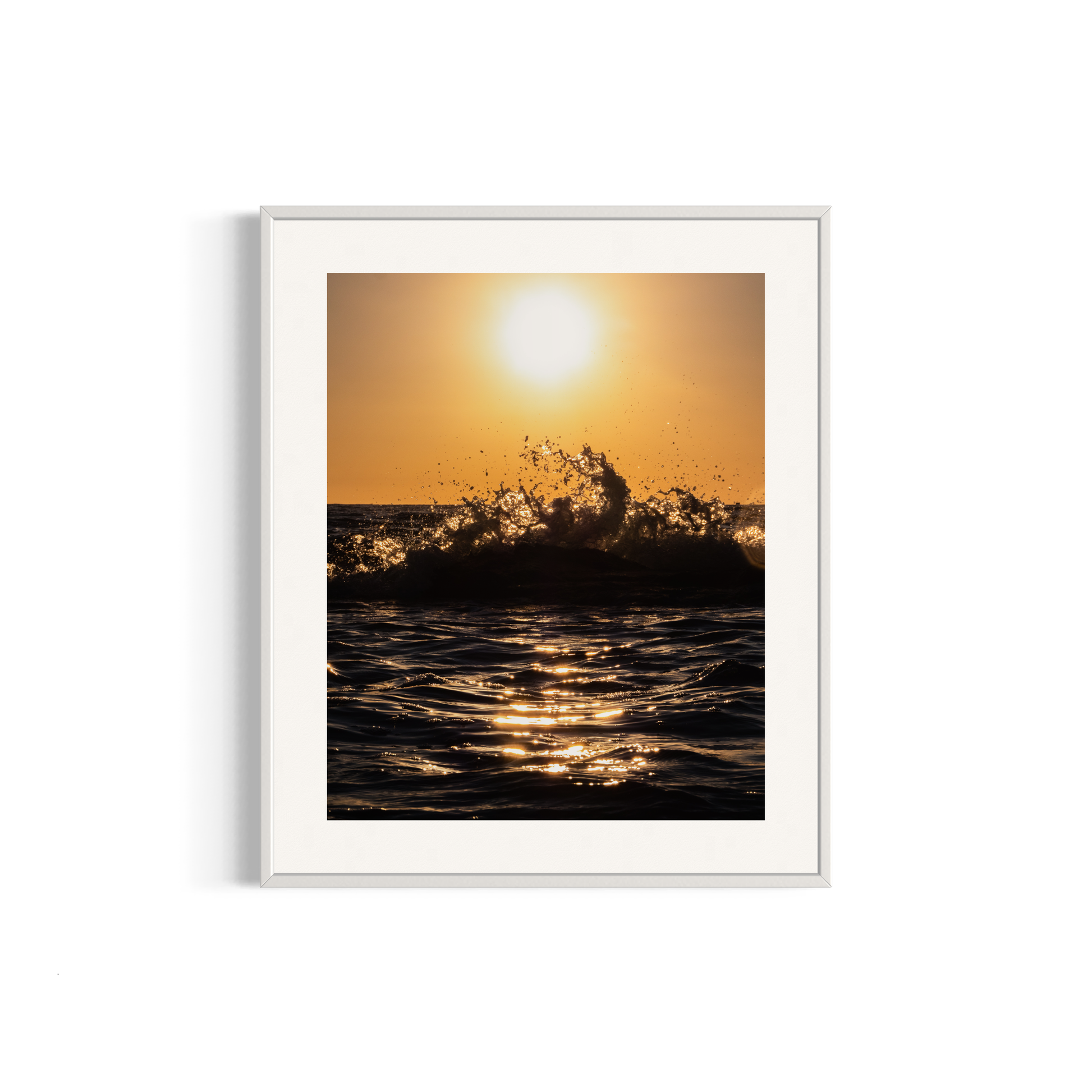 NOMO NOPRO 50 x 40 cm / Cadre Aluminium Blanc Tirage "SEA SIDE" Carqueiranne n°3