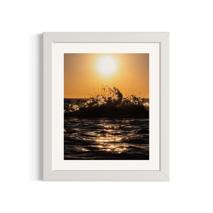 NOMO NOPRO 50 x 40 cm / Cadre Bois Blanc Tirage "SEA SIDE" Carqueiranne n°3