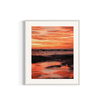 NOMO NOPRO 50 x 60 cm / Cadre Aluminium Blanc Tirage "SEA SIDE" Carqueiranne n°7