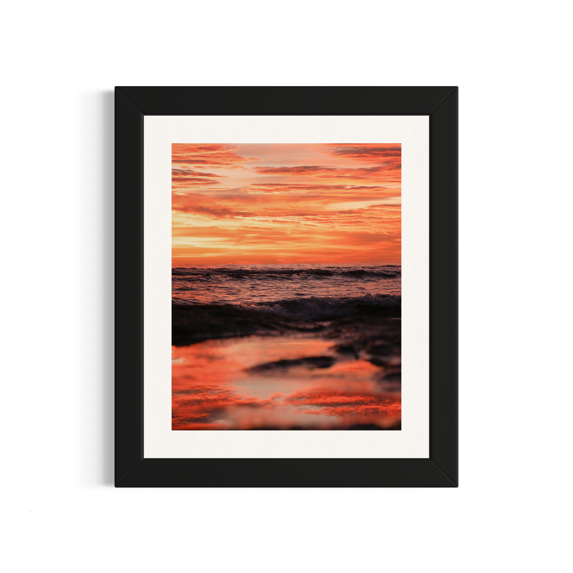 NOMO NOPRO 50 x 60 cm / Cadre Bois Noir Tirage "SEA SIDE" Carqueiranne n°7